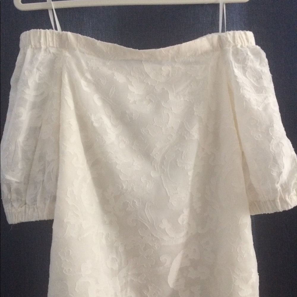 Lauren Ralph Lauren off the shoulder blouse.